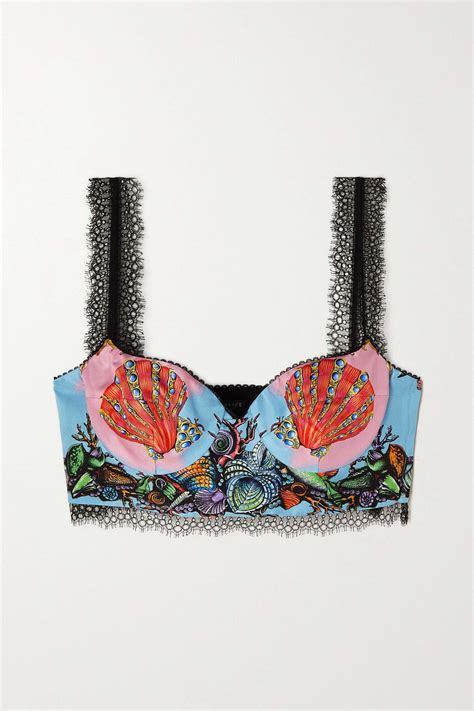 versace bra top blue and pink